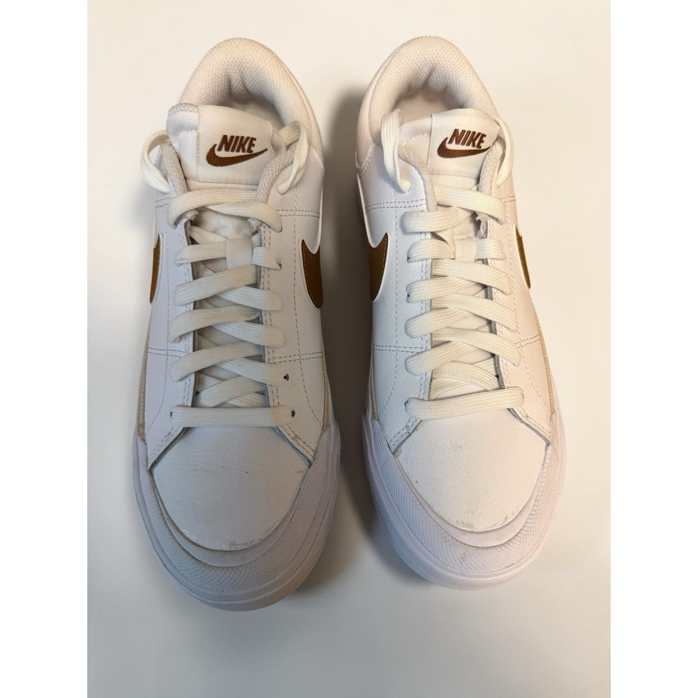 Nike Women's Court Legacy Lift White British Tan Sanddrift Size 8 NWOB Read Desc - Picture 2 of 9